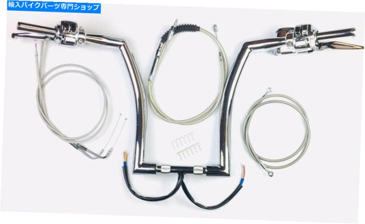 ハーレー ファットボーイ 16インチ エイプハンガー クローム（コントロールキット付）