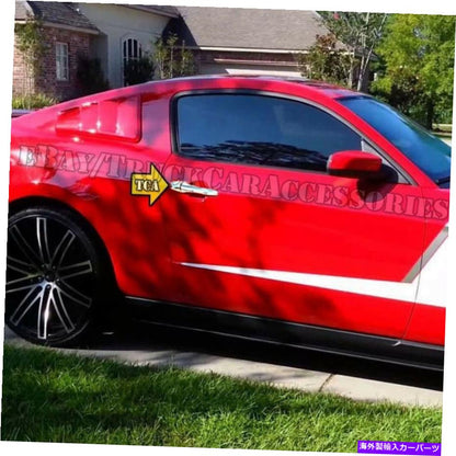 クロームカバー 2005-2012 2013 2014 Ford Mustang 2 ChromeドアハンドルカバーW/O Pキーホール