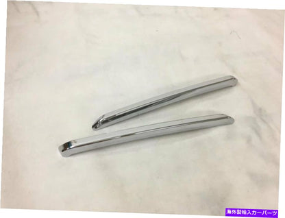 クロームカバー マツダの2つのPCS 3 Axela 2017-2018 Abs Chrome Front Grill Grille Strip Trim Cover