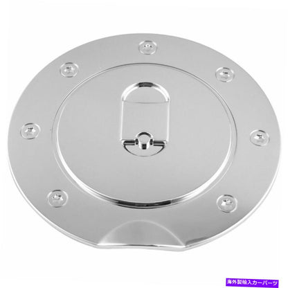 クロームカバー Ford F150 Excursion Chrome Fuel Door Gas Cap Petro Cover Cover Trim F350 F450用