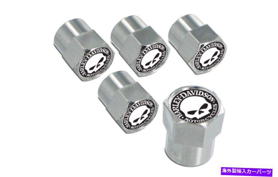 クロームカバー Harley-Davidson Chrome Valve Capは、Willy G Skullとカバーしています