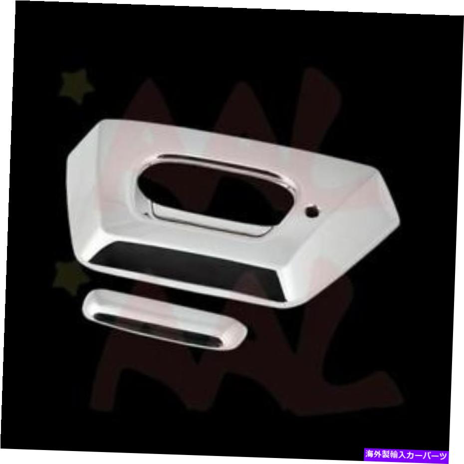 クロームカバー aal for chevy avalanche 2002-2006キーホール付きクロムテールゲートカバー
