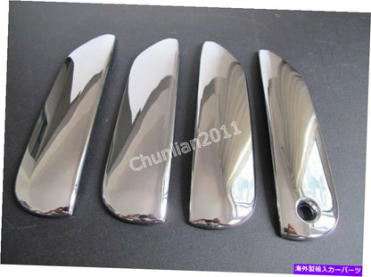クロームカバー 2009-2012のクロムドアハンドルカバートリムホンダフィットジャズ（4PCS）