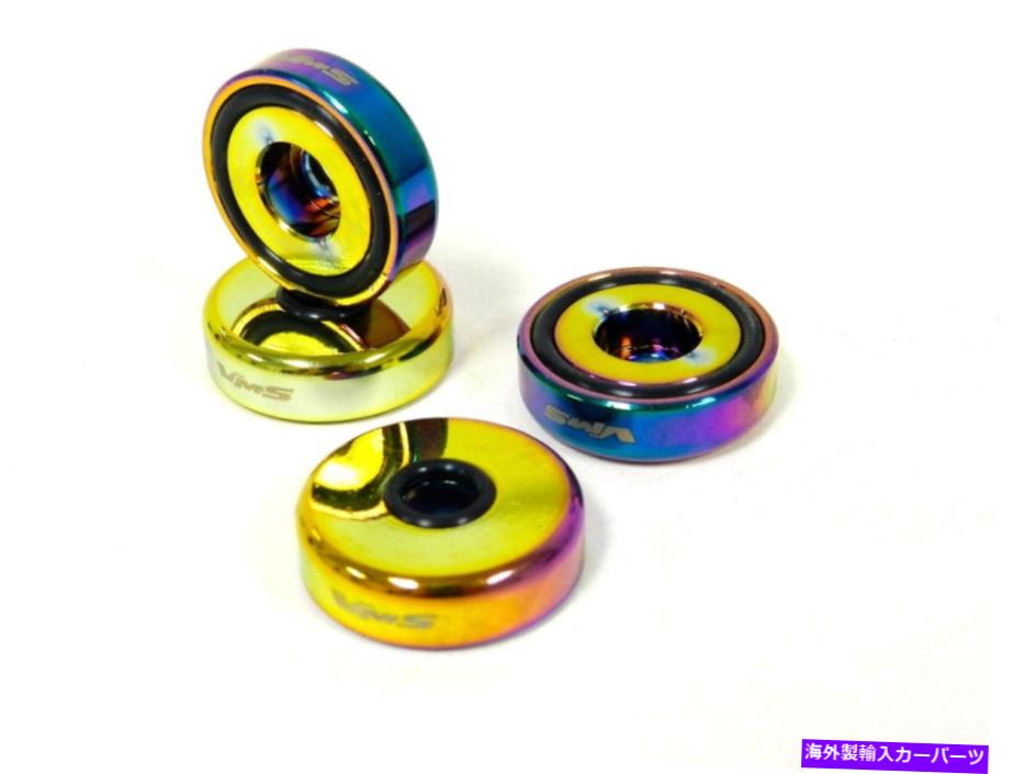 クロームカバー VMSレーシングCNC NEO CHROME 7PCバルブカバーホンダB20エンジン用のワッシャーシールセット