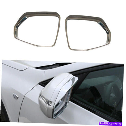 クロームカバー XT4 2018-2021 Chrome Breview Side Mirror Rain眉毛カバートリム耐久性